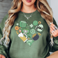 Lucky Heart Doodle Sweatshirt | Feeling Lucky Collection | Unique Gifts for Family Friends