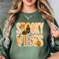 Spooky Vibes Preppy Sweatshirt | Boo-tiful Vibes Collection | Unique Gifts for Family Friends