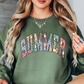 Floral Summer Sweatshirt | Beach Breeze Collection | Unique Gifts for Family Friends