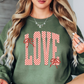 Retro Checkered Love Sweatshirt | XoXo Love Collection | Unique Gifts for Family Friends