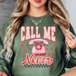 Distressed Call Me Never Sweatshirt | XoXo Love Collection | Unique Gifts for Family Friends