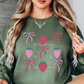 Strawberry and Bows Sweatshirt | Groovy Vibes Collection | Unique Gifts for Family and Friends