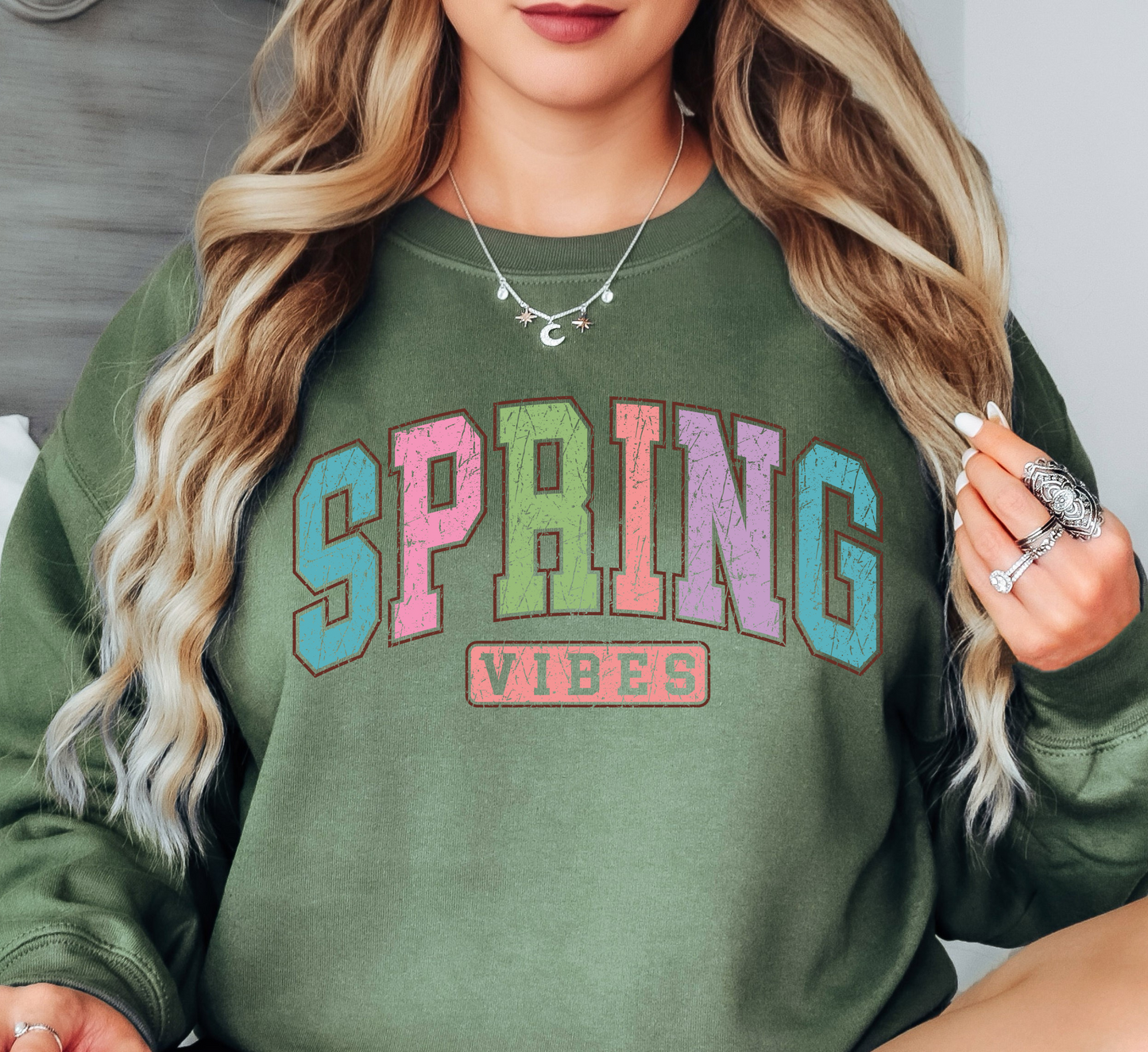 Spring Vibes Sweatshirt | Spring Fling Collection | Unique Gifts for Family Friends