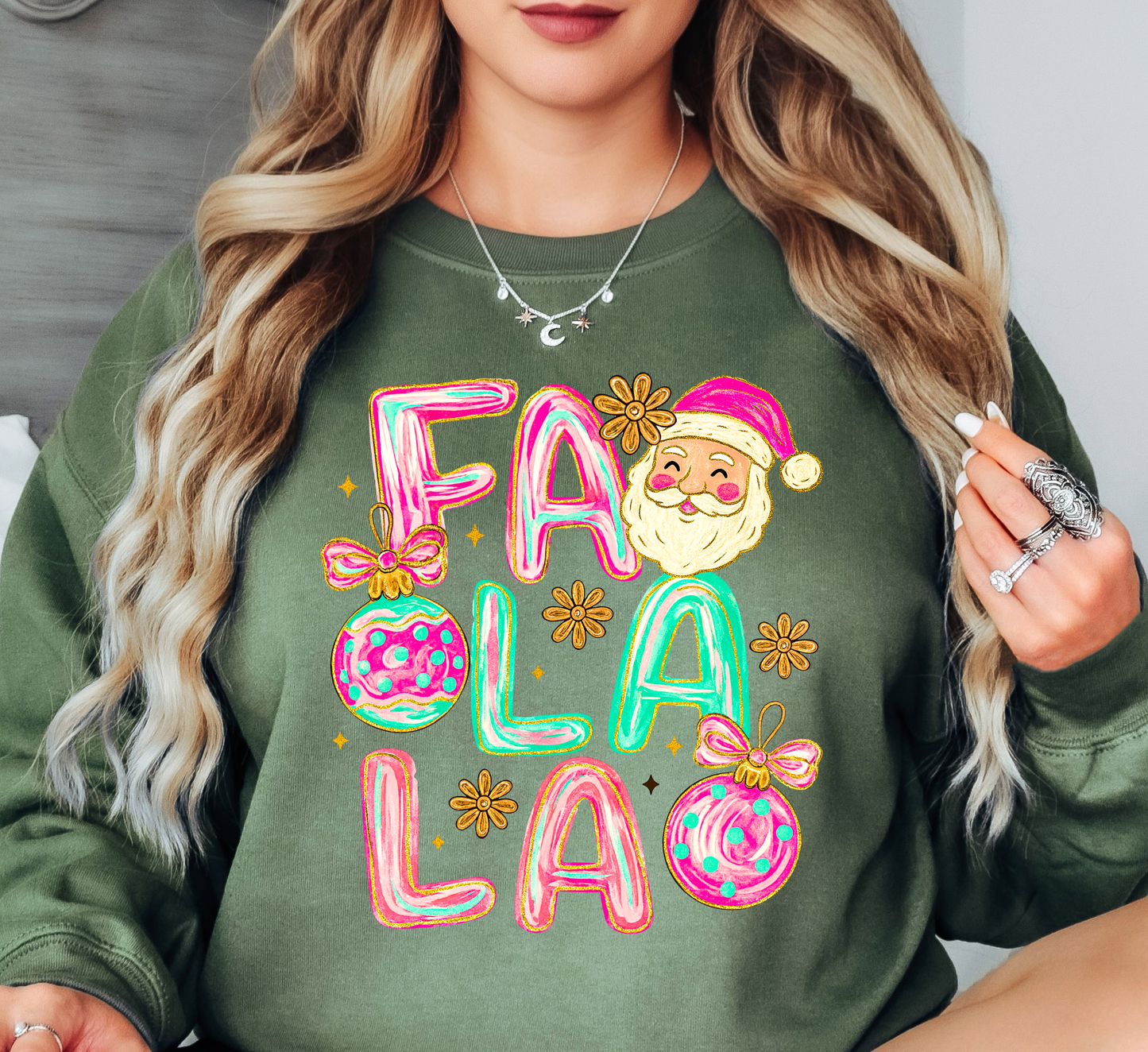 Cutie Fa La La Sweatshirt | Tis The Season Collection | Unique Gifts for Family Friends