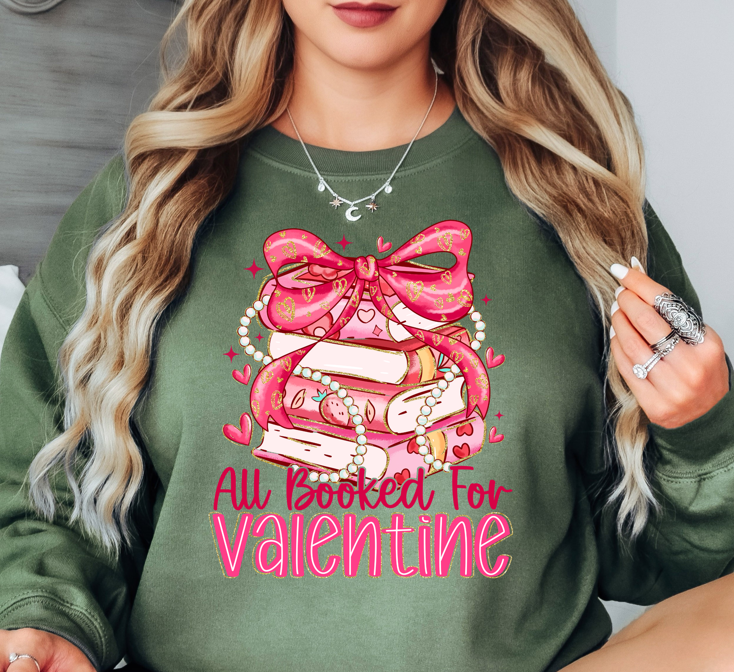 All Booked For Valentine Sweatshirt | XoXo Love Collection | Unique Gifts for Family Friends