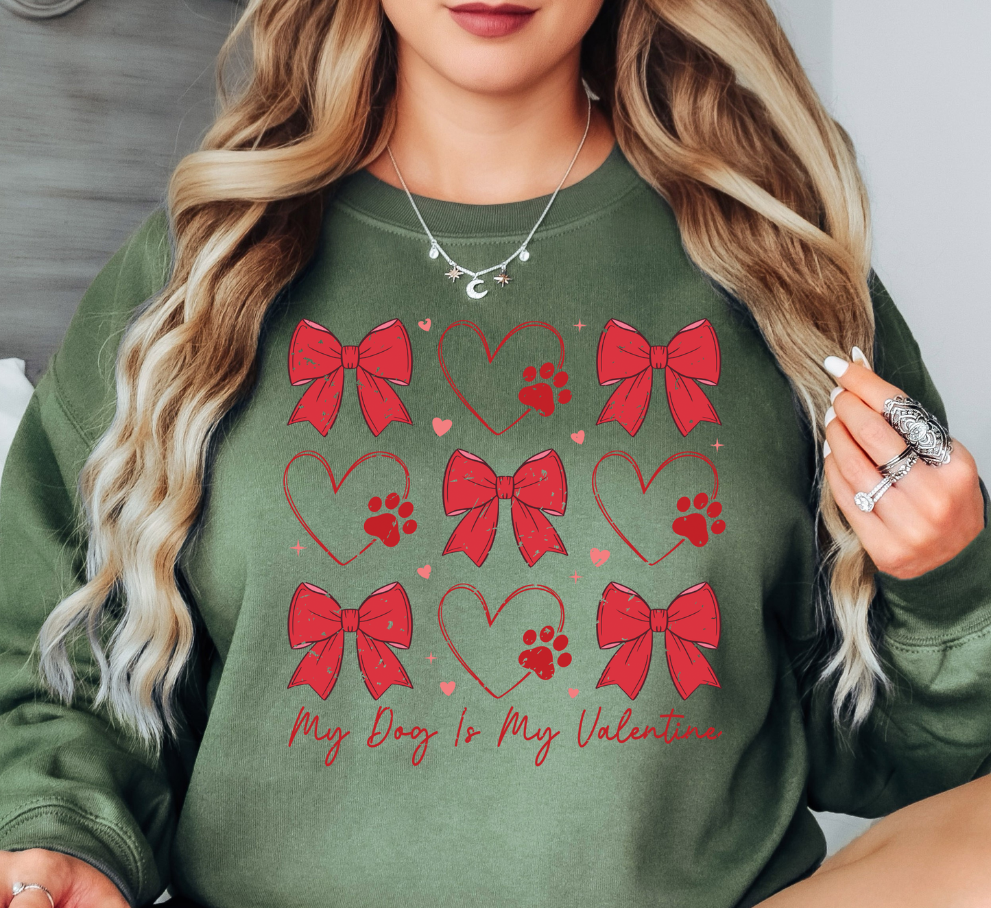 My Dog Is My Valentine Sweatshirt | Pawsitive Vibes Collection | Unique Gifts for Family and Friends