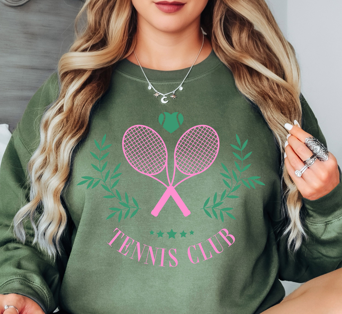 Tennis Club Sweatshirt | Groovy Vibes Collection | Unique Gifts for Family and Friends