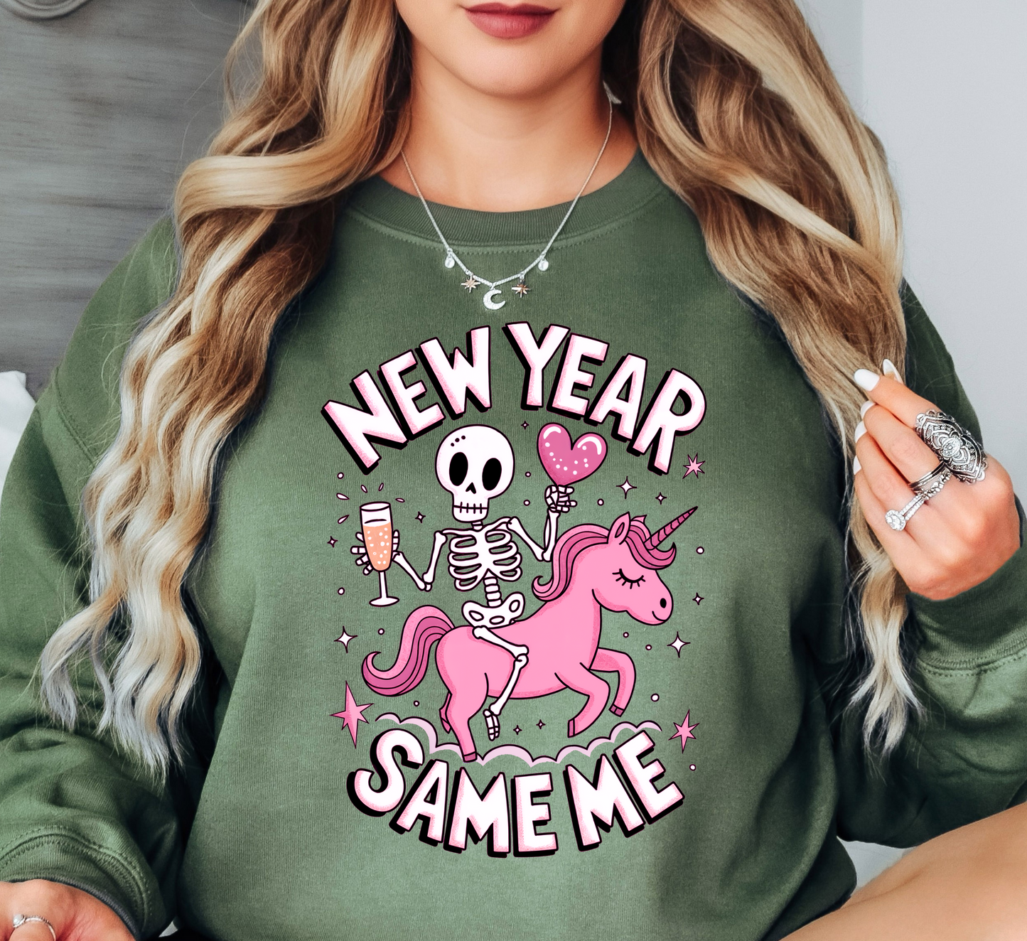 New Year Same Me Sweatshirt | New Year Magic Collection | Unique Gifts for Family Friends