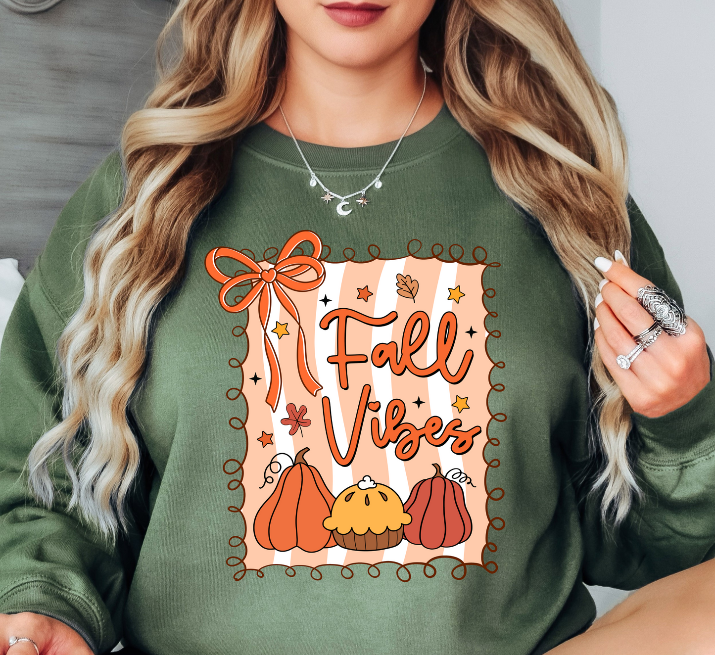 Preppy Fall Vibes Sweatshirt | Falling For You Collection | Unique Gifts for Family Friends