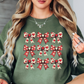Coquette Bows Red Tan Sweatshirt | XoXo Love Collection | Unique Gifts for Family Friends