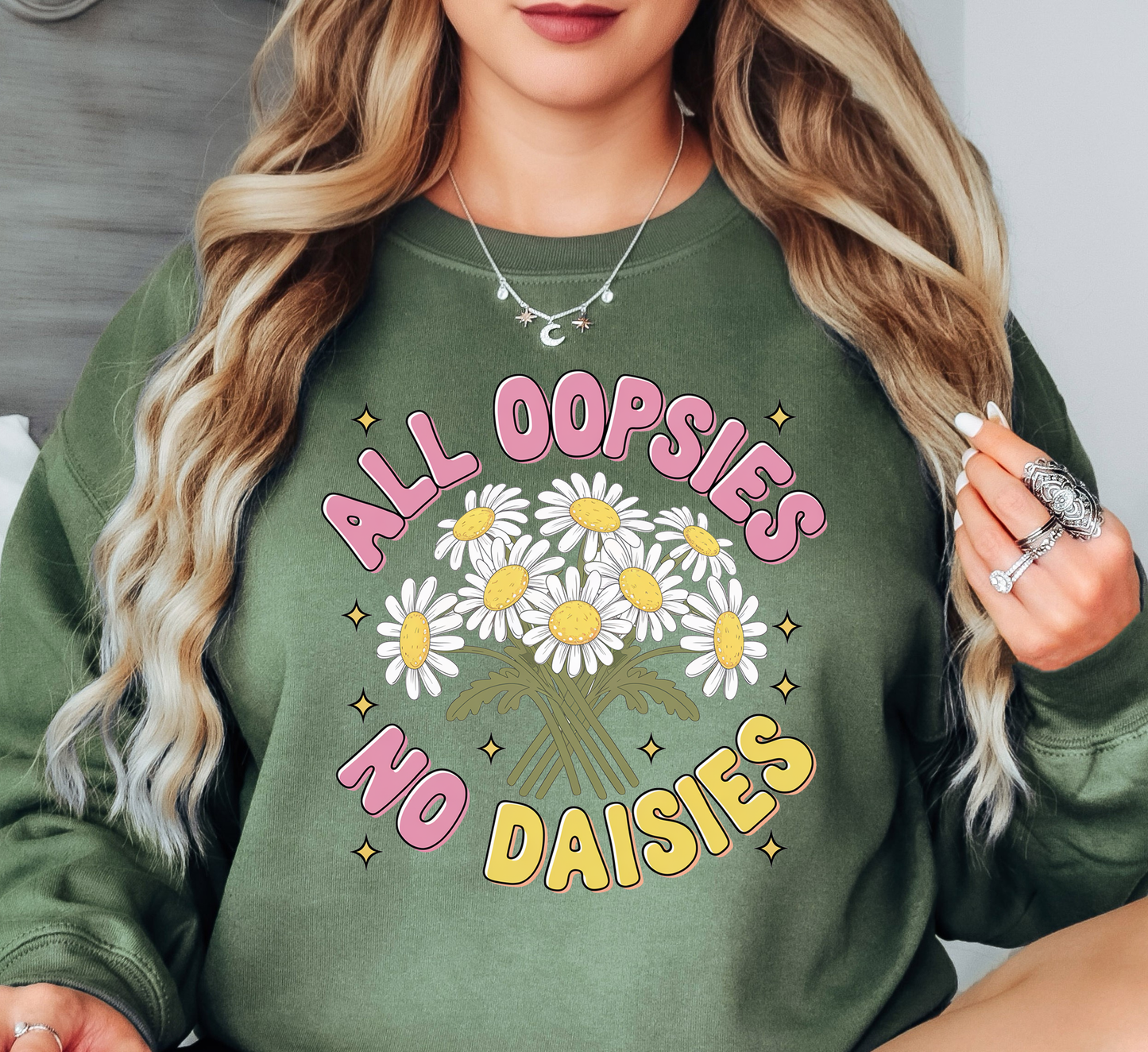 Oops Daisy Sweatshirt | Spring Fling Collection | Unique Gifts for Family Friends