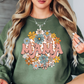 Retro Groovy Floral Mama Sweatshirt | Mama Mode Activated Collection | Unique Gifts for Family Friends