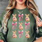 Coquette Bow and Bunnies Sweatshirt | Hoppin' Into Spring Collection | Unique Gifts for Family Friends