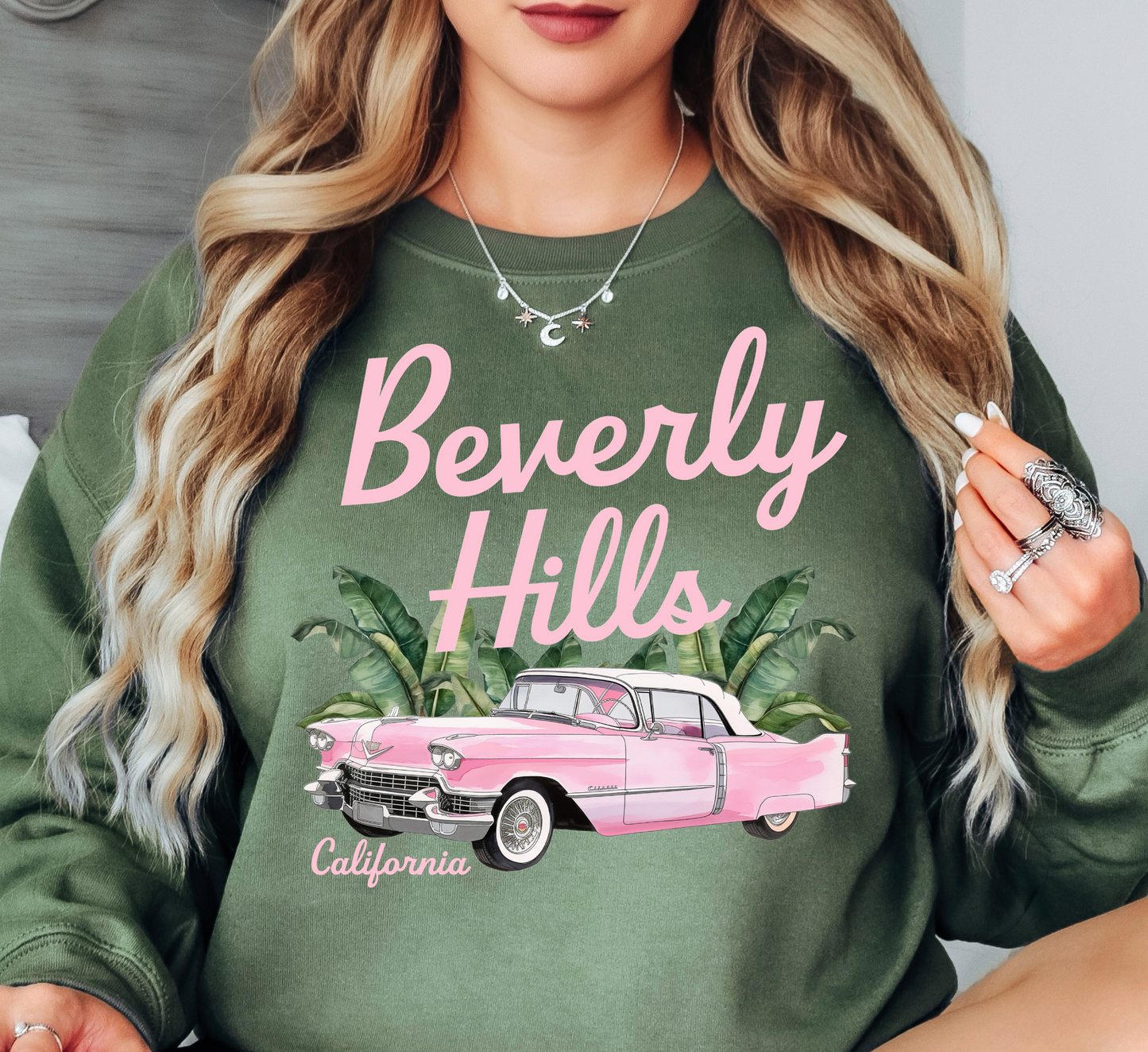 Beverly Hills Sweatshirt | Groovy Vibes Collection | Unique Gifts for Family and Friends