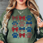 USA Paw Prints Sweatshirt | Pawsitive Vibes Collection | Unique Gifts for Family and Friends