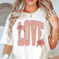 Retro Checkered Love Tee | XoXo Love Collection | Unisex Pre-Shrunk T-Shirt