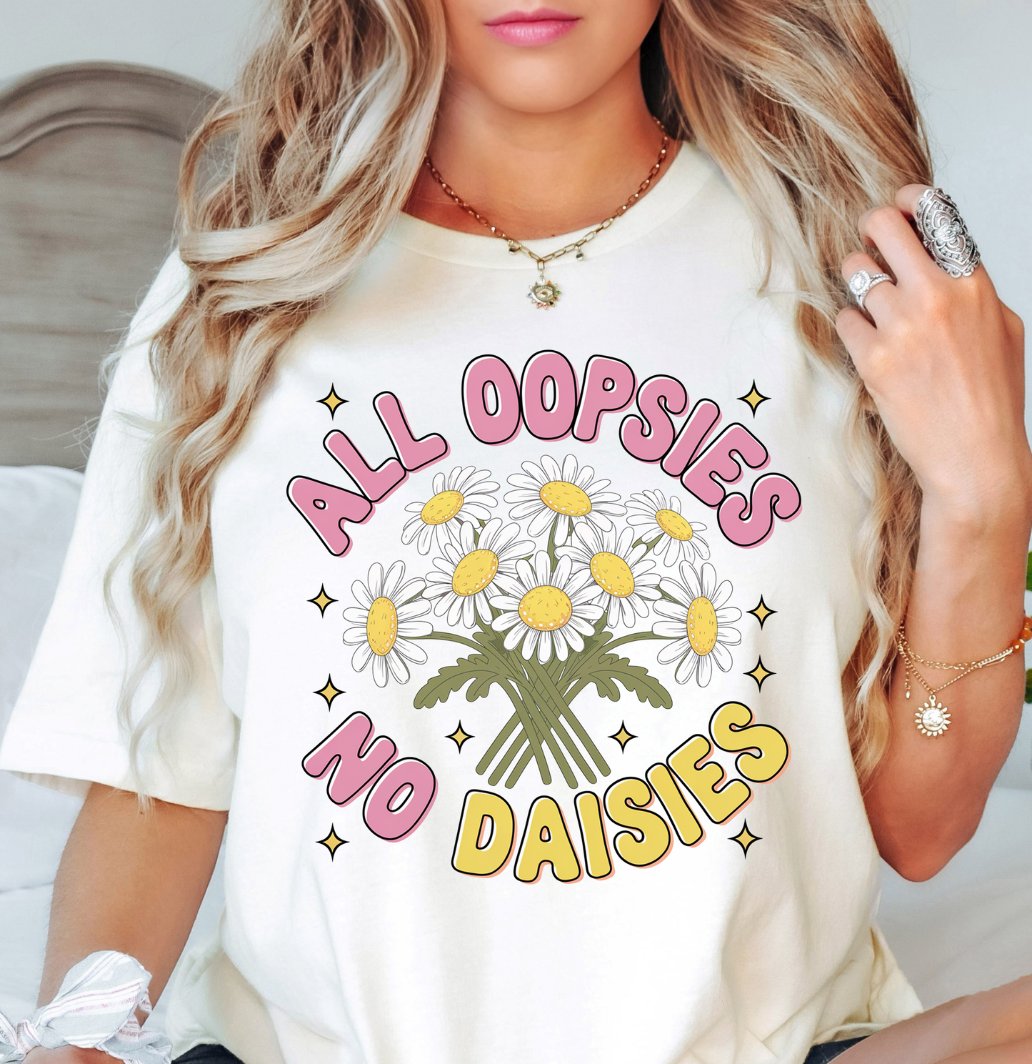 Oops Daisy Tee | Spring Fling Collection | Unisex Pre-Shrunk T-Shirt