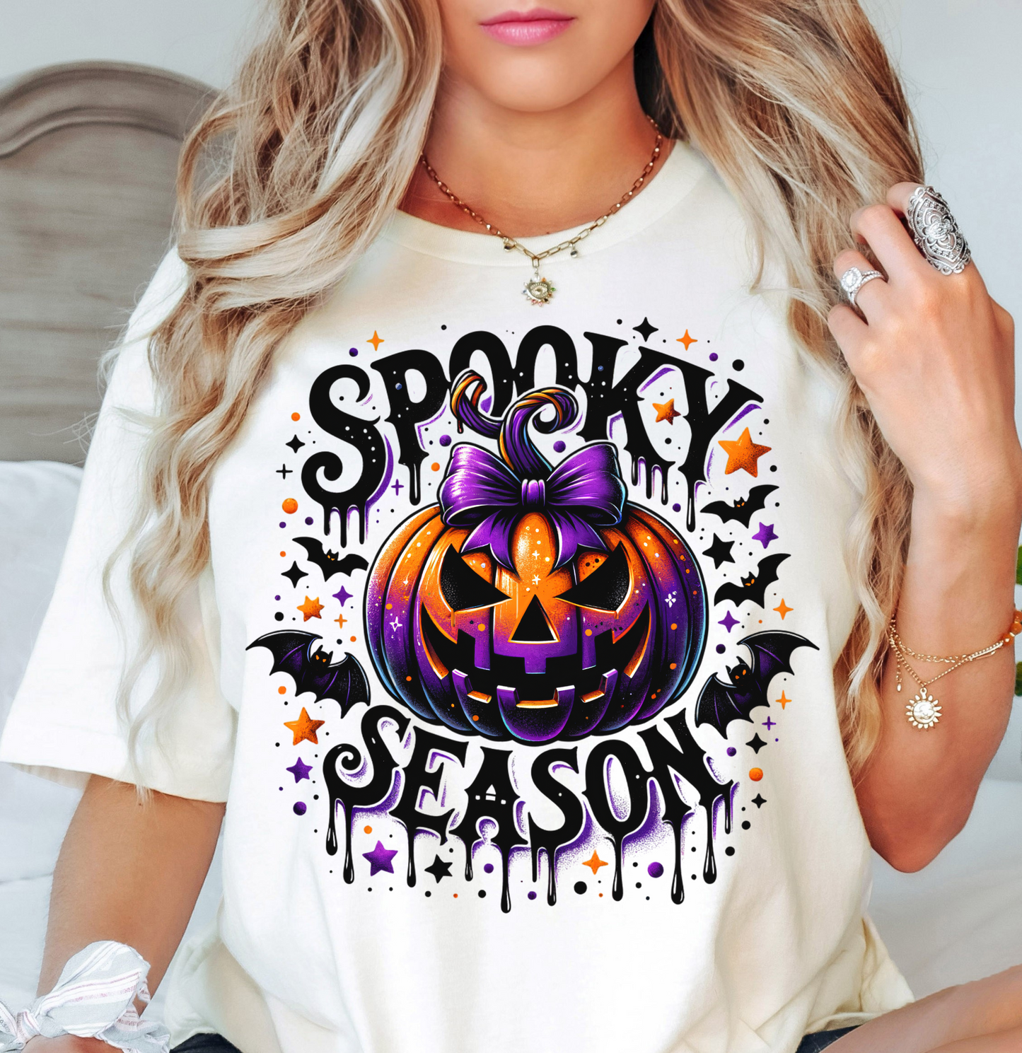 Spooky Season Tee | Boo-tiful Vibes Collection | Unisex Pre-Shrunk T-Shirt