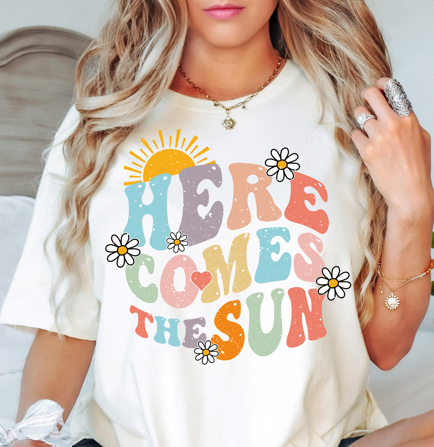 Here Comes The Sun Tee | Spring Fling Collection | Unisex Pre-Shrunk T-Shirt