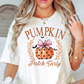 Pumpkin Patch Girly Tee | Boo-tiful Vibes Collection | Unisex Pre-Shrunk T-Shirt