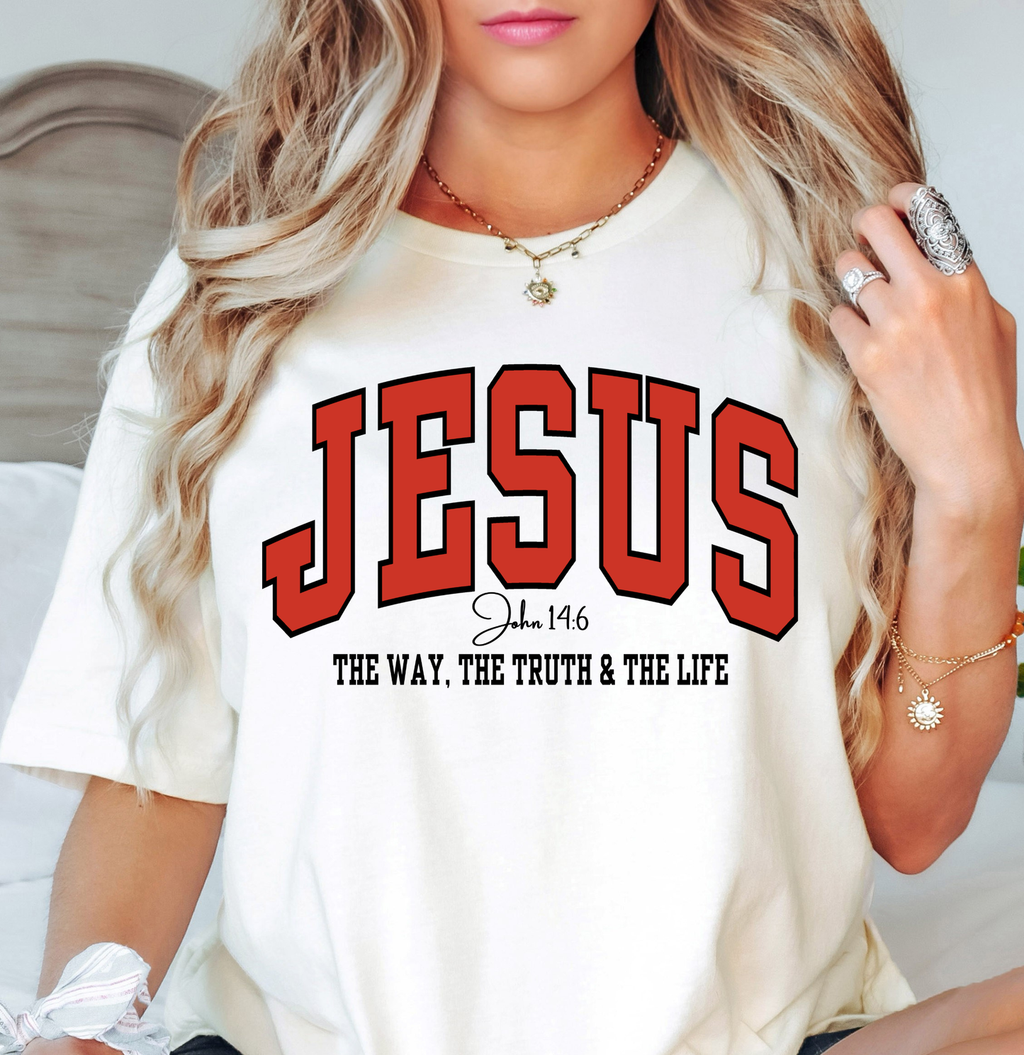 Jesus (John 14:6) Tee | Walk By Faith Collection | Unisex Pre-Shrunk T-Shirt