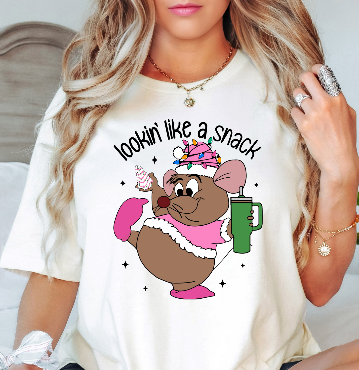 Xmas Lookin' Like A Snack Gus Gus Tee | Tis The Season Collection | Unisex Pre-Shrunk T-Shirt