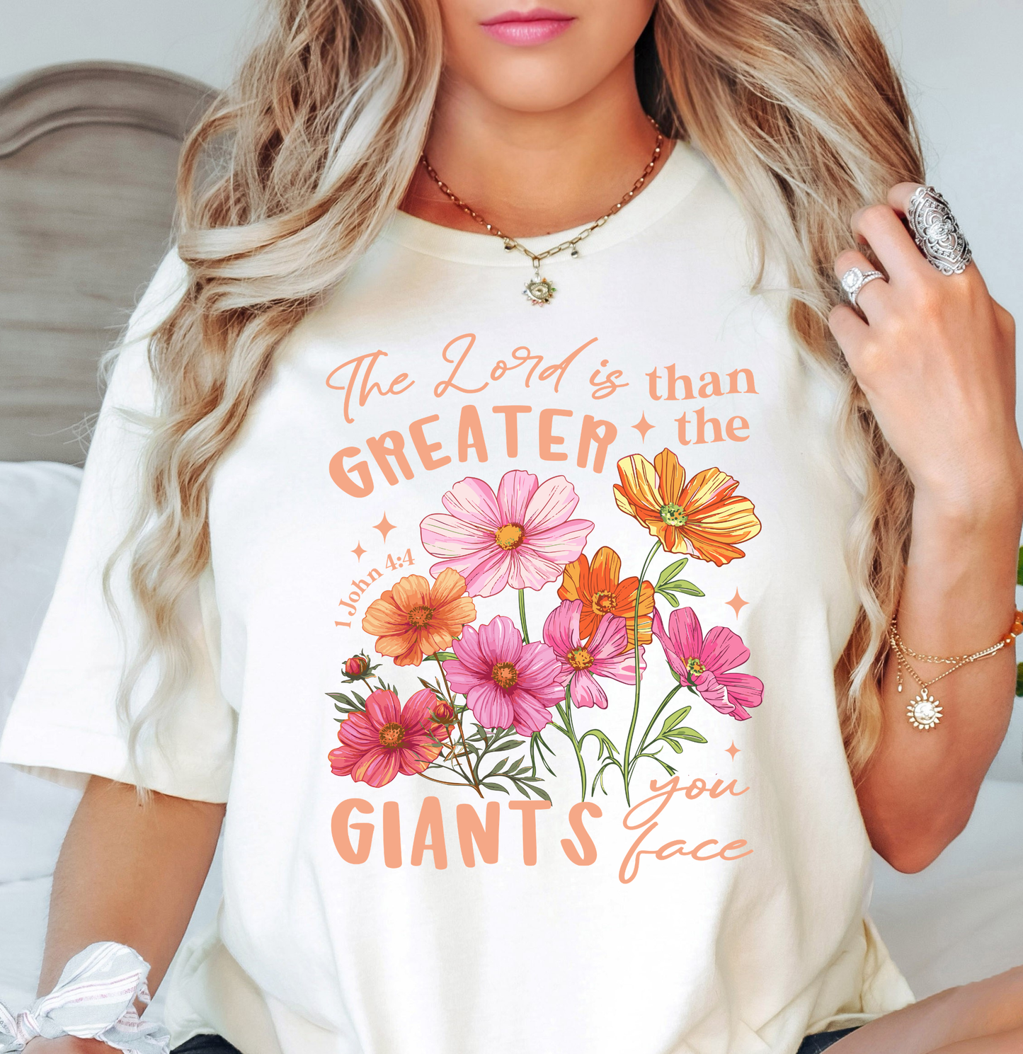 The Lord Is Greater (1 John) Tee | Walk By Faith Collection | Unisex Pre-Shrunk T-Shirt