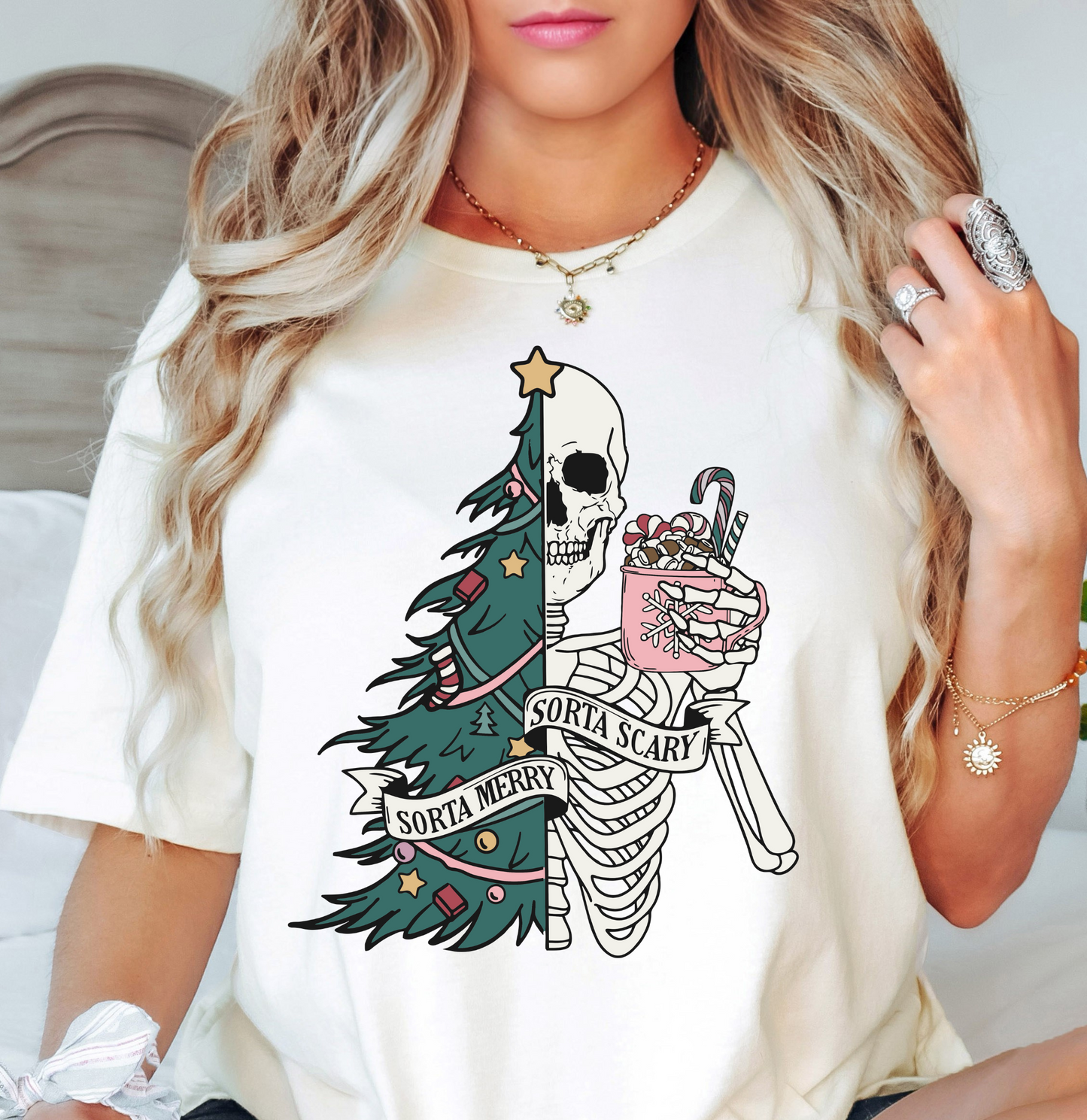 Sorta Merry Sorta Scary Tee | Tis The Season Collection | Unisex Pre-Shrunk T-Shirt