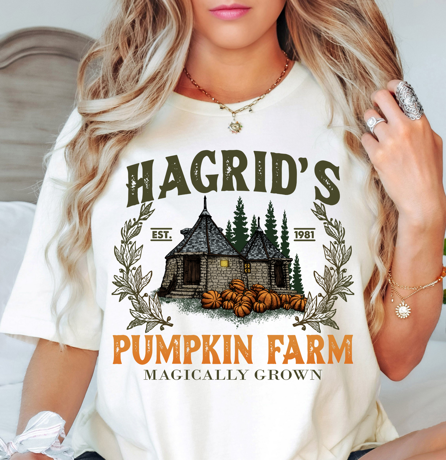 Hagrid's Pumpkin Farm Tee | Boo-tiful Vibes Collection | Unisex Pre-Shrunk T-Shirt