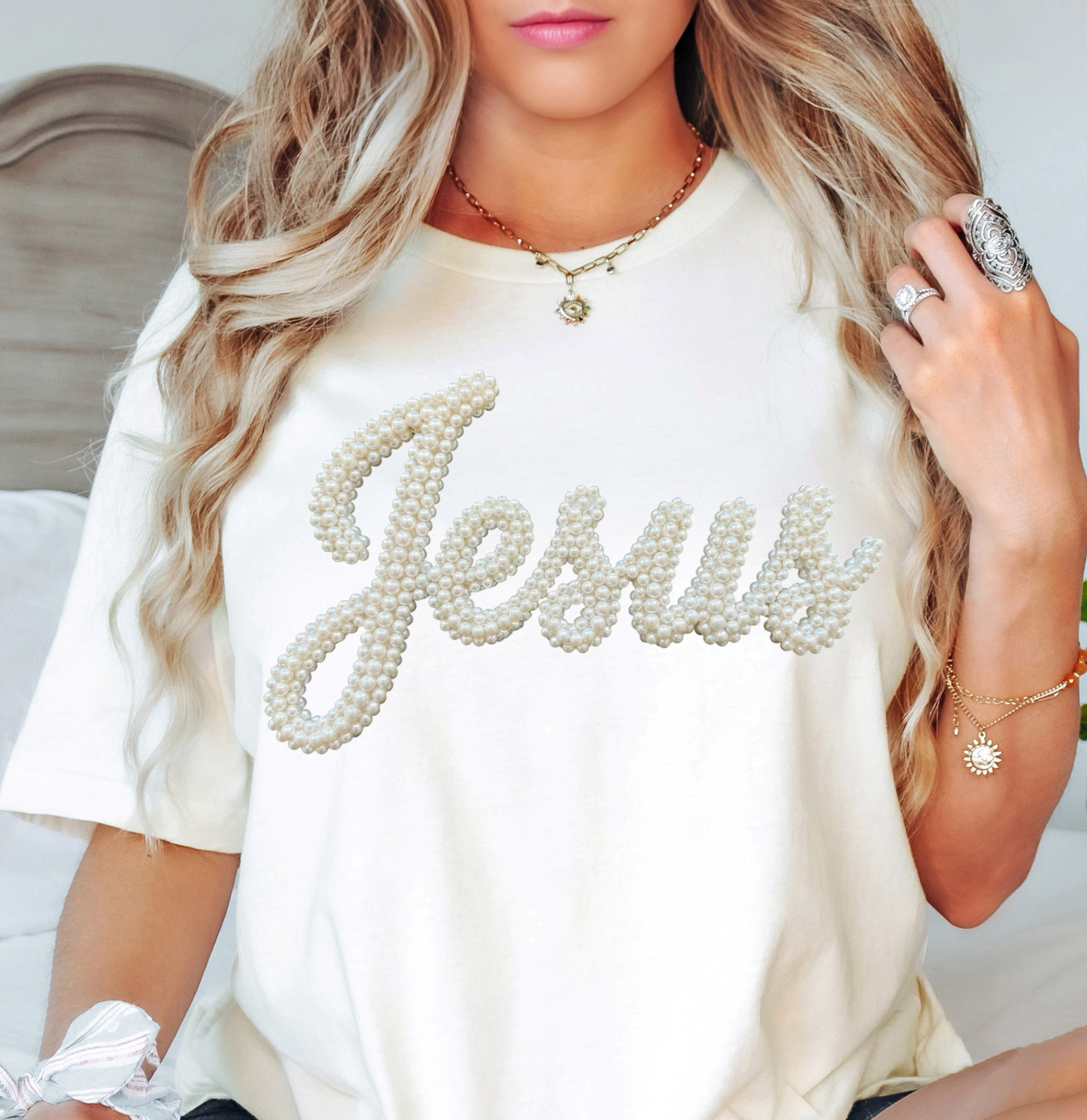 Jesus Coquette Design Tee | Walk By Faith Collection | Unisex Pre-Shrunk T-Shirt