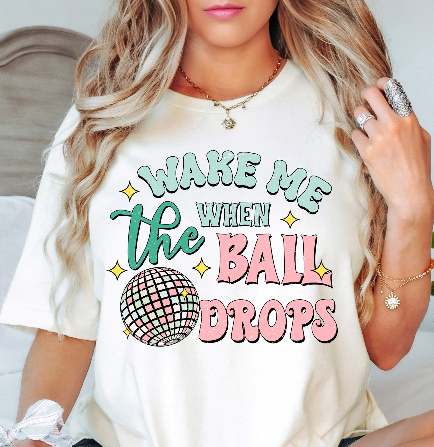 Wake Me When The Ball Drops Tee | New Year Magic Collection | Unisex Pre-Shrunk T-Shirt