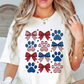 USA Paw Prints Tee | Pawsitive Vibes Collection | Unisex Pre-Shrunk T-Shirt