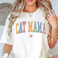 Cat Mama Tee | Pawsitive Vibes Collection | Unisex Pre-Shrunk T-Shirt