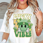 Retro Lucky Vibes Tee | Feeling Lucky Collection | Unisex Pre-Shrunk T-Shirt