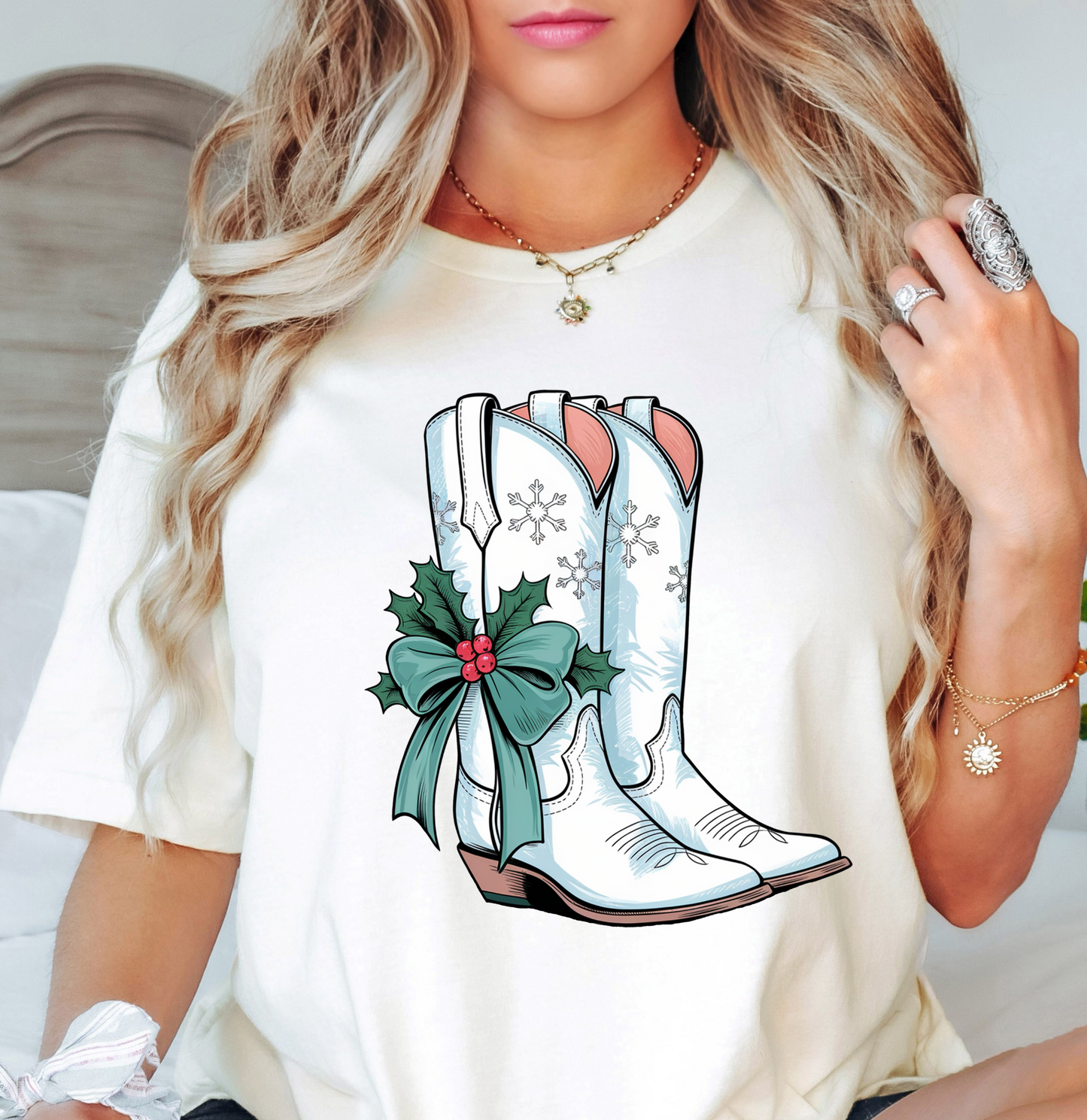 Western Winter Tee | Frosty Chic Collection | Unisex Pre-Shrunk T-Shirt