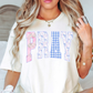 Pray Preppy Coquette Tee | Walk By Faith Collection | Unisex Pre-Shrunk T-Shirt