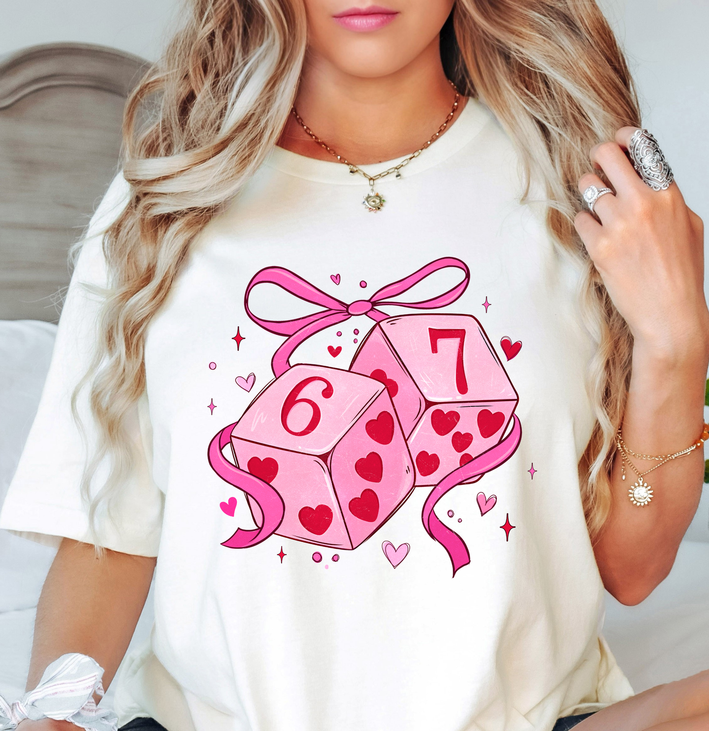 Preppy Six Seven Dice Tee | XoXo Love Collection | Unisex Pre-Shrunk T-Shirt