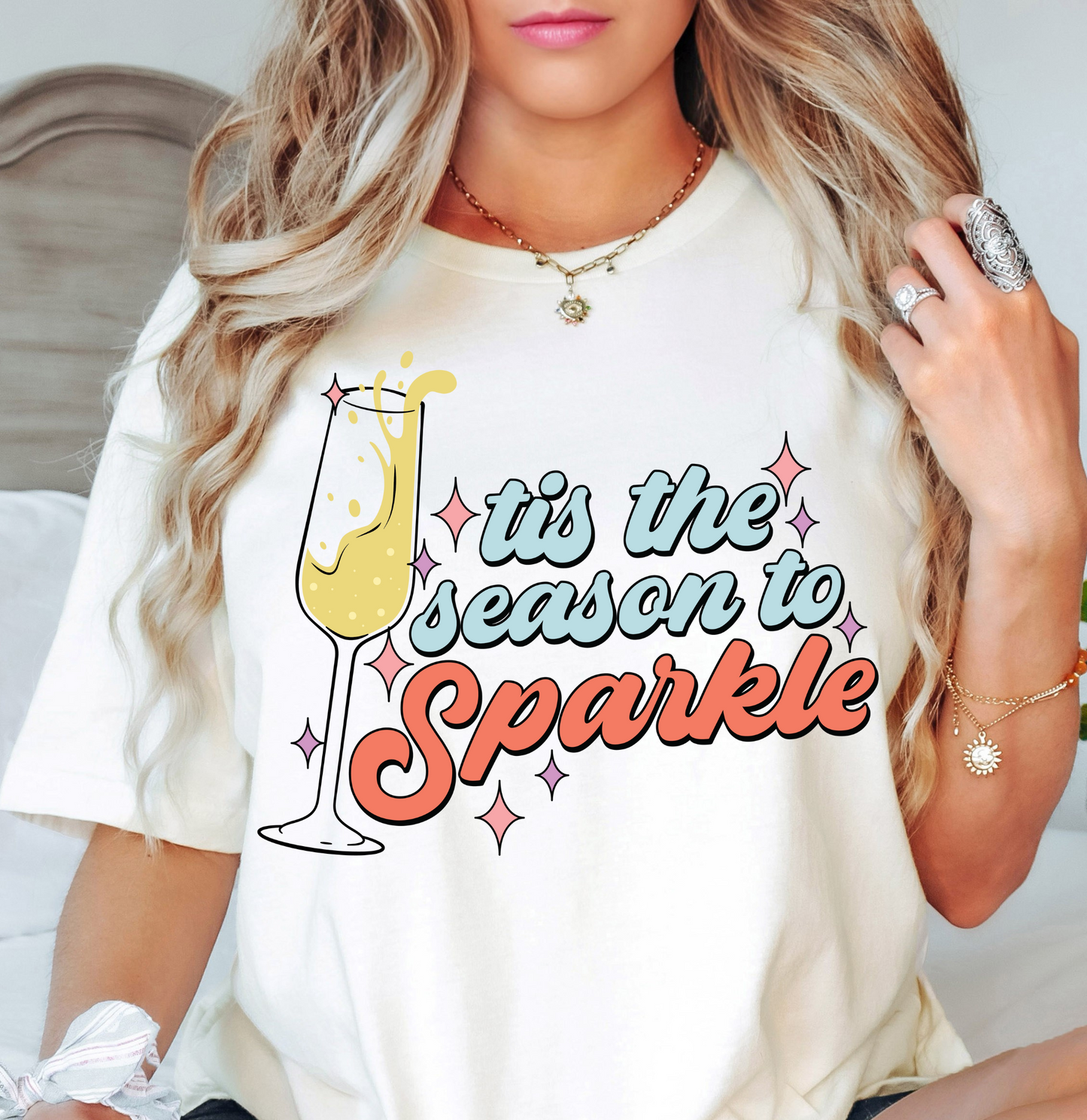 Tis The Season To Sparkle Tee | New Year Magic Collection | Unisex Pre-Shrunk T-Shirt