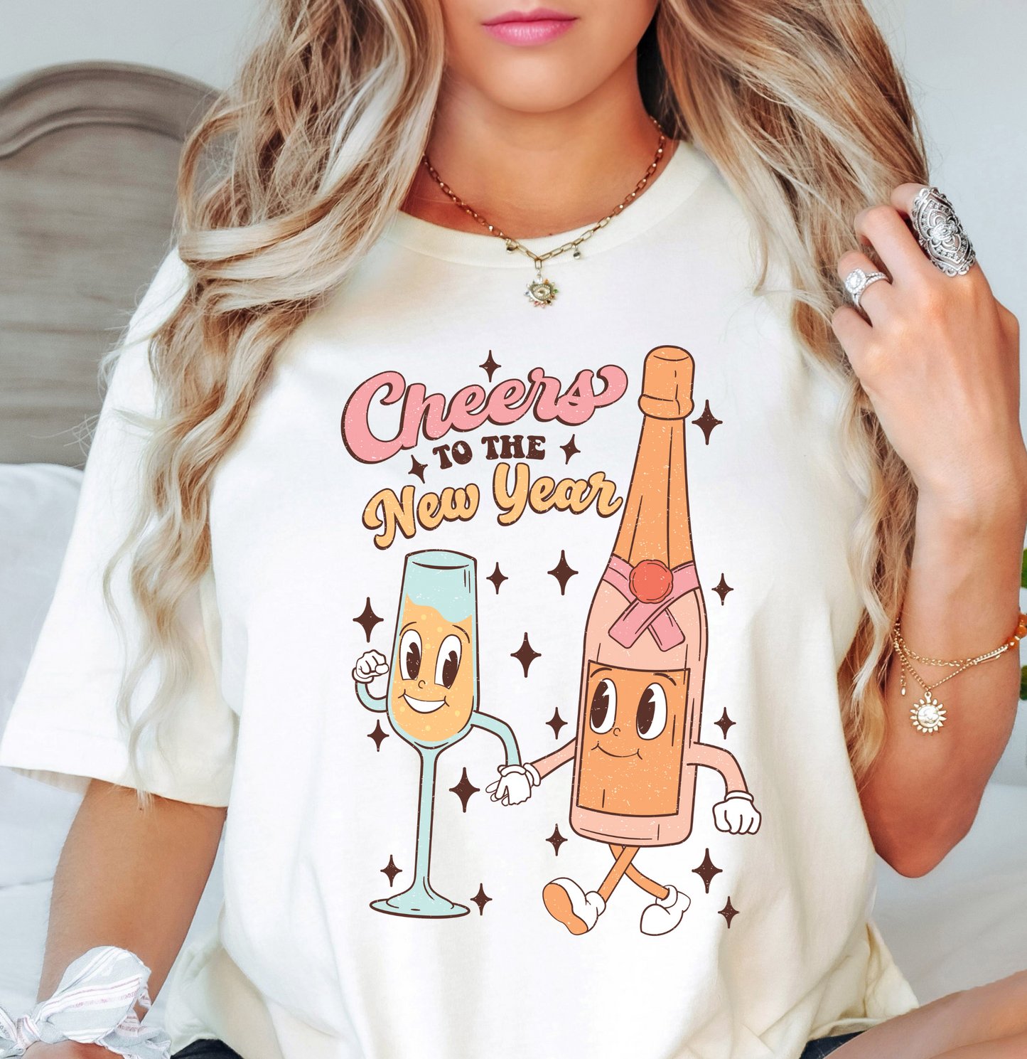 Cheers To The New Year Tee | New Year Magic Collection | Unisex Pre-Shrunk T-Shirt