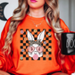 Bandana Glasses Bubblegum Sweatshirt | Hoppin' Into Spring Collection | Unique Gifts for Family Friends