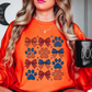 USA Paw Prints Sweatshirt | Pawsitive Vibes Collection | Unique Gifts for Family and Friends