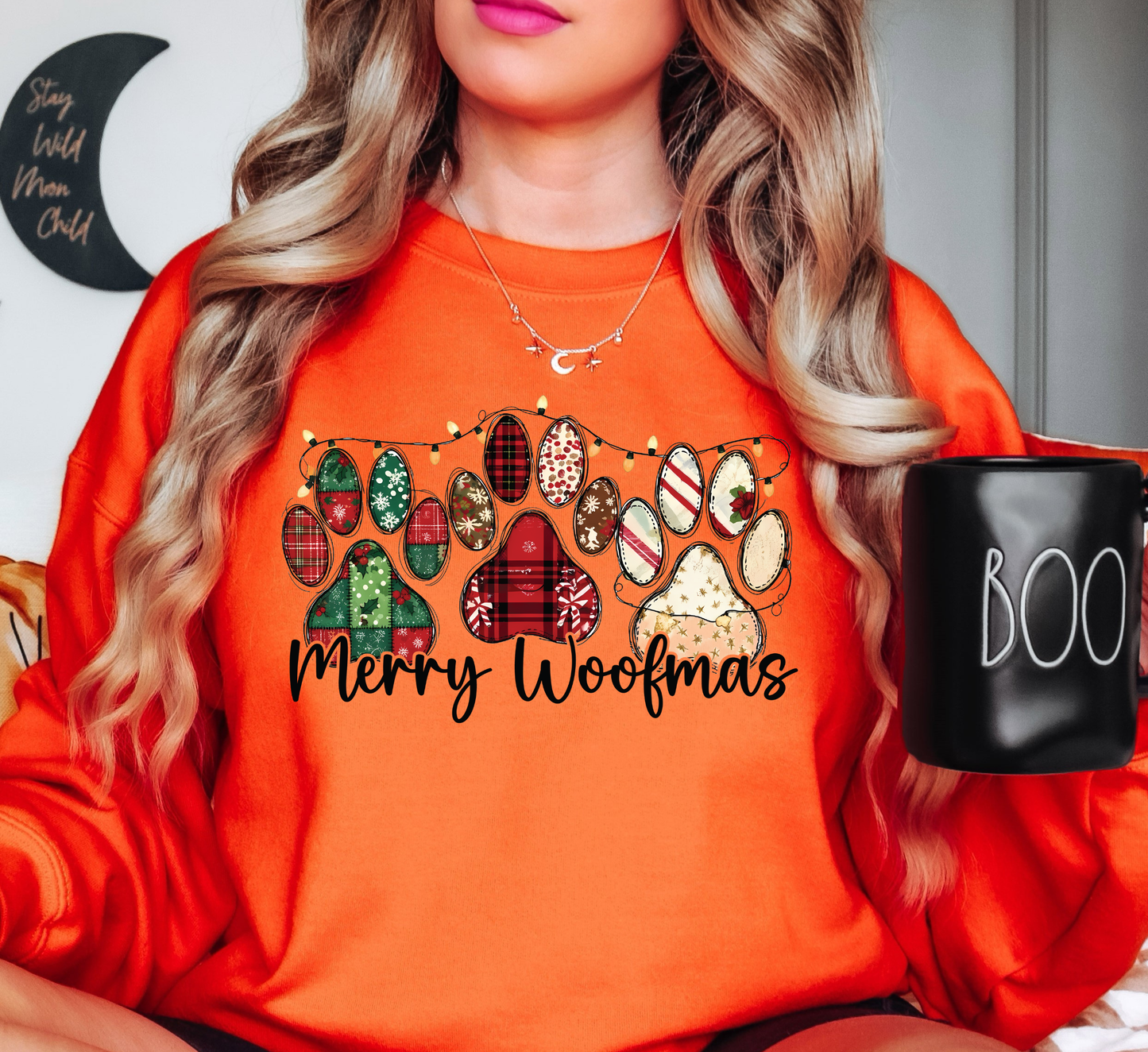 Merry Woofmas Sweatshirt | Pawsitive Vibes Collection | Unique Gifts for Family and Friends