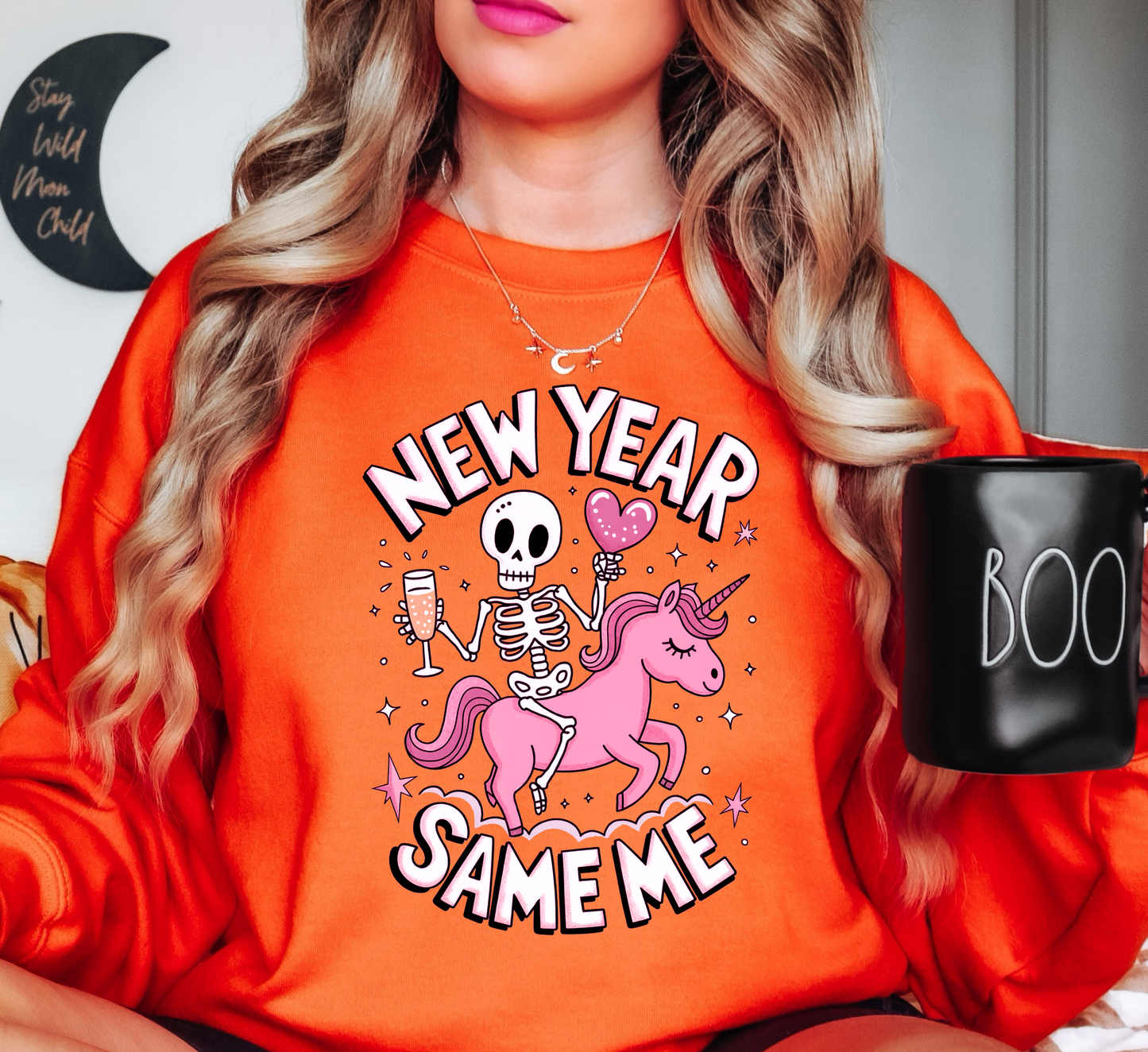 New Year Same Me Sweatshirt | New Year Magic Collection | Unique Gifts for Family Friends