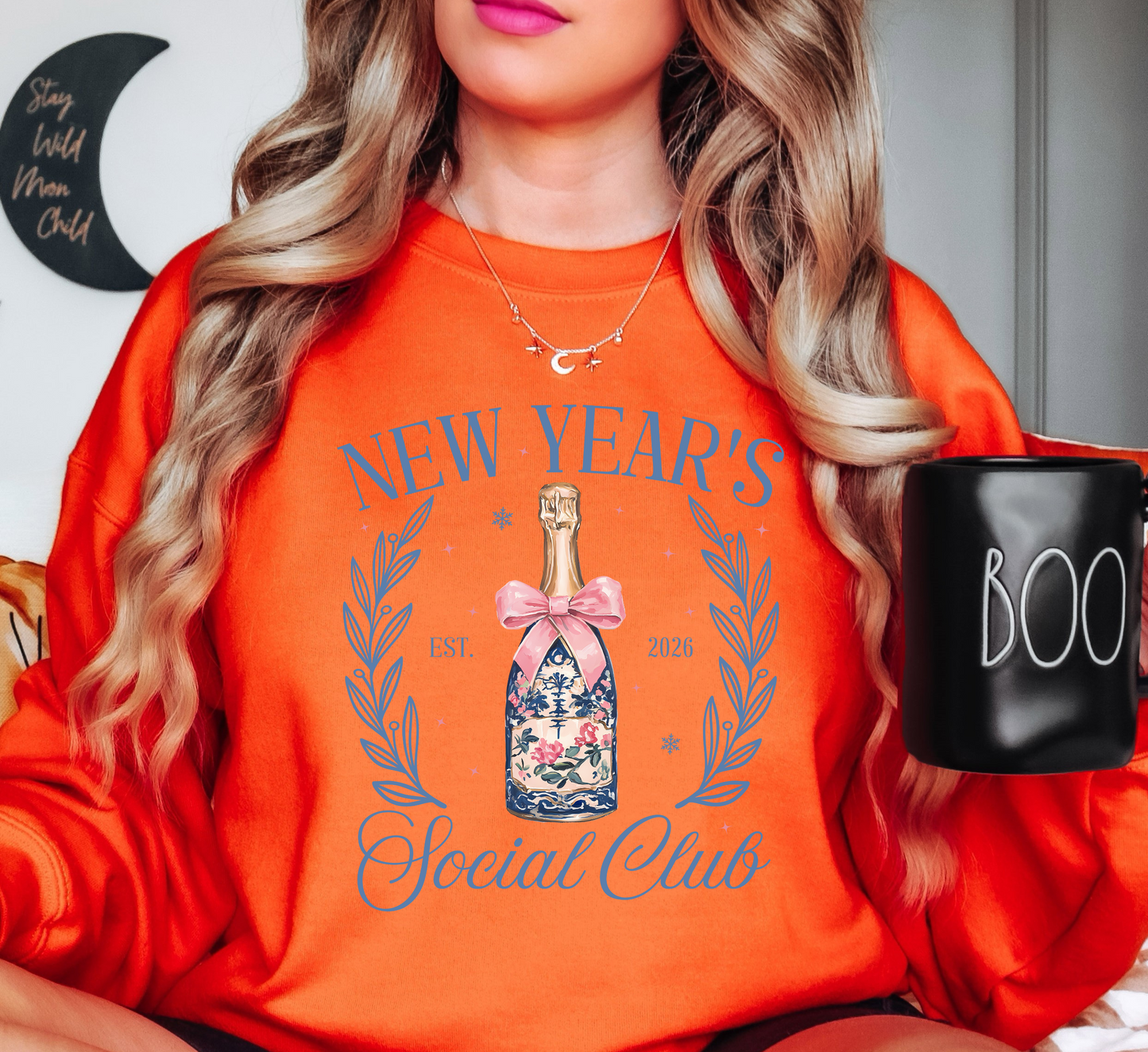 New Year's Social Club Sweatshirt | New Year Magic Collection | Unique Gifts for Family Friends