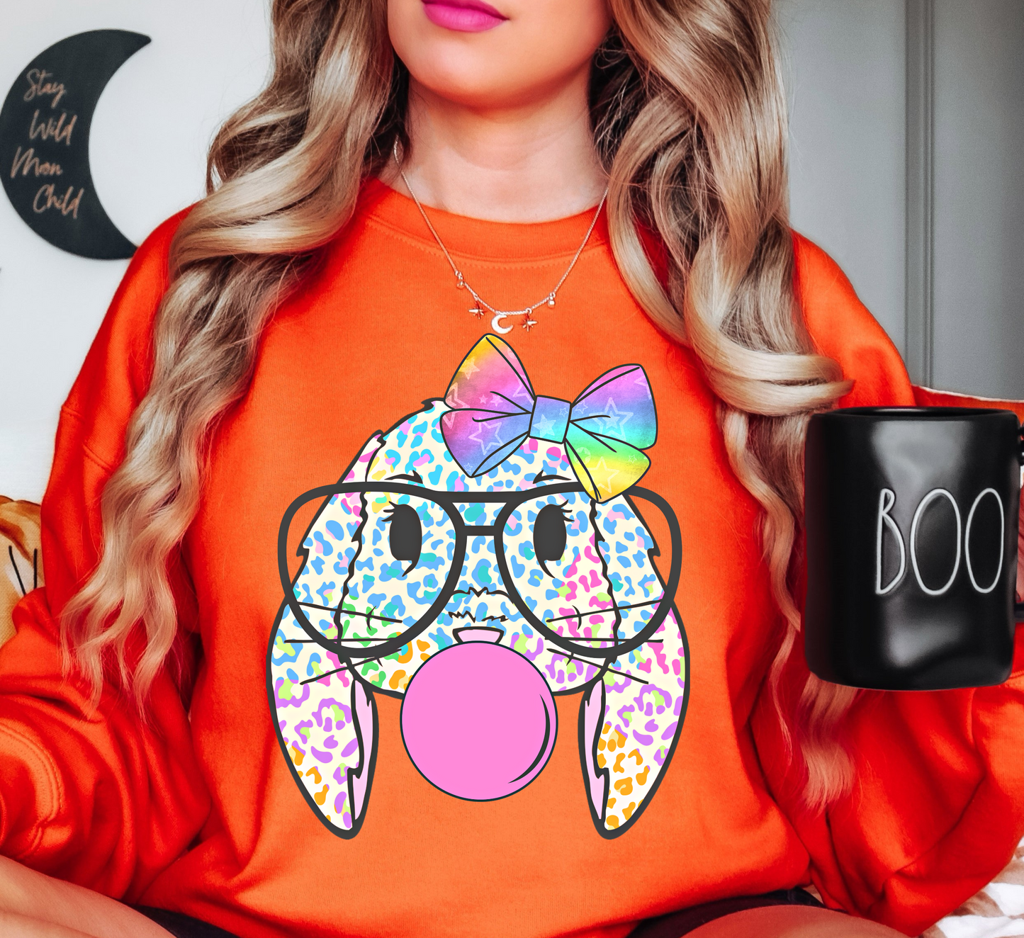 Nerdy Bunny Sweatshirt | Hoppin' Into Spring Collection | Unique Gifts for Family Friends