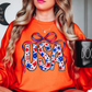 Floral Coquette USA Sweatshirt | Stars and Stripes Collection | Unique Gifts for Family and Friends