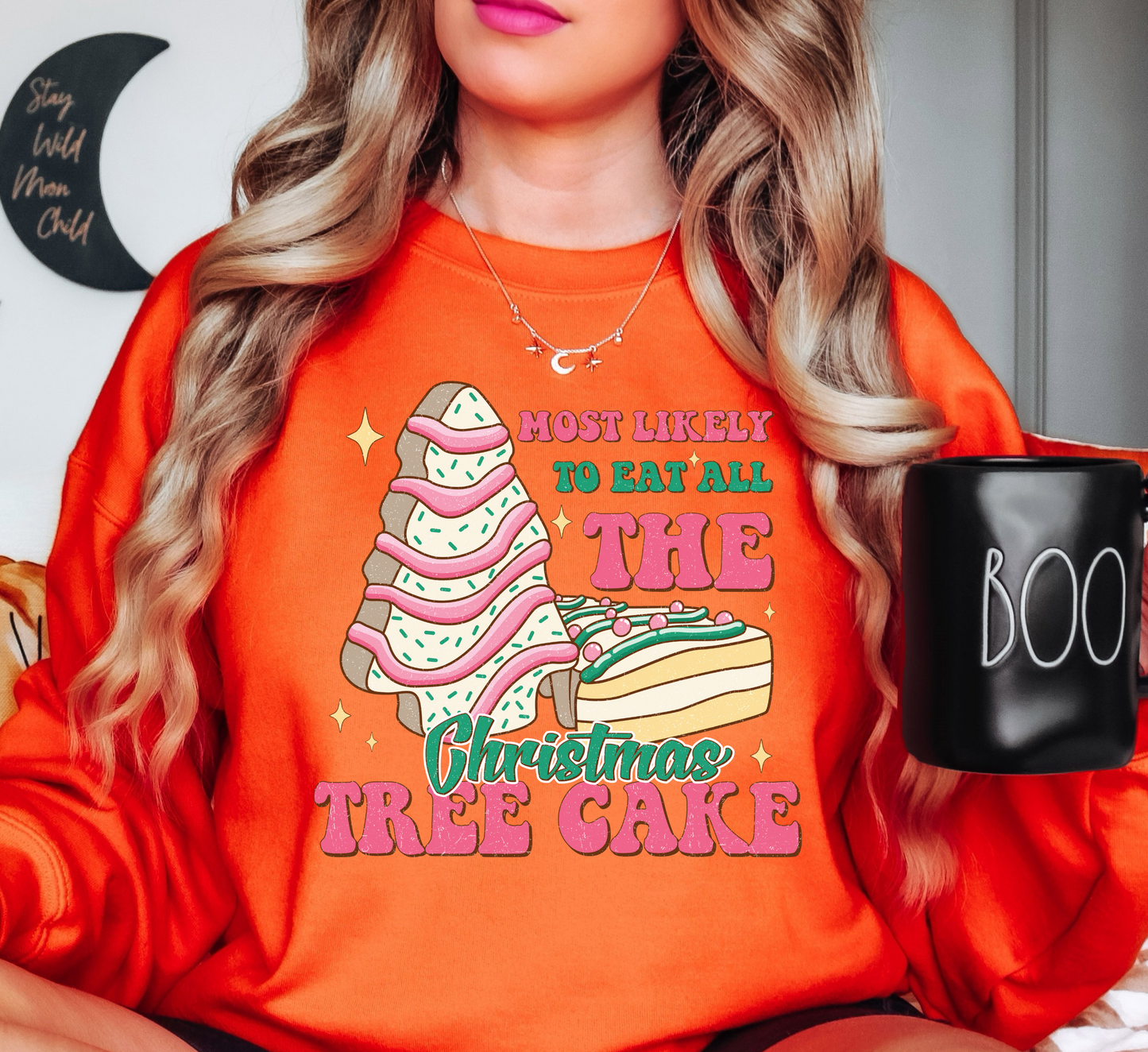 Christmas Tree Cake Sweatshirt | Tis The Season Collection | Unique Gifts for Family Friends