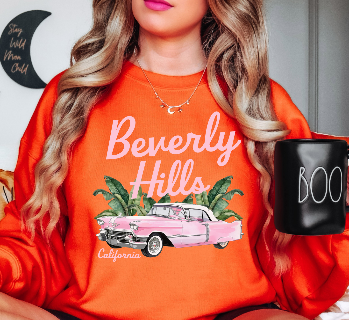 Beverly Hills Sweatshirt | Groovy Vibes Collection | Unique Gifts for Family and Friends