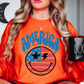 Retro America Smiley Face Sweatshirt | Stars and Stripes Collection | Unique Gifts for Family Friends