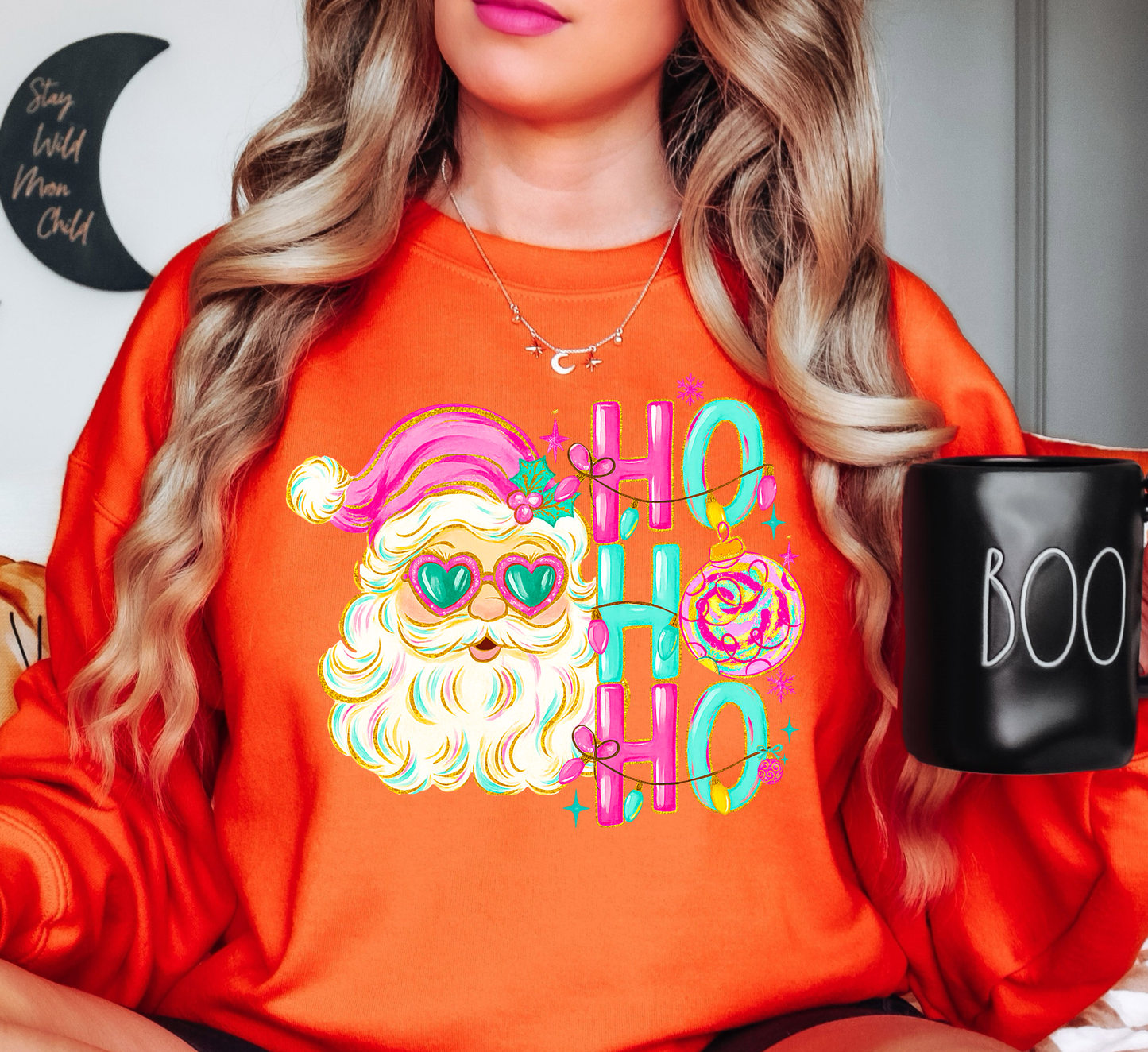 Santa Ho Ho Sweatshirt | Tis The Season Collection | Unique Gifts for Family Friends